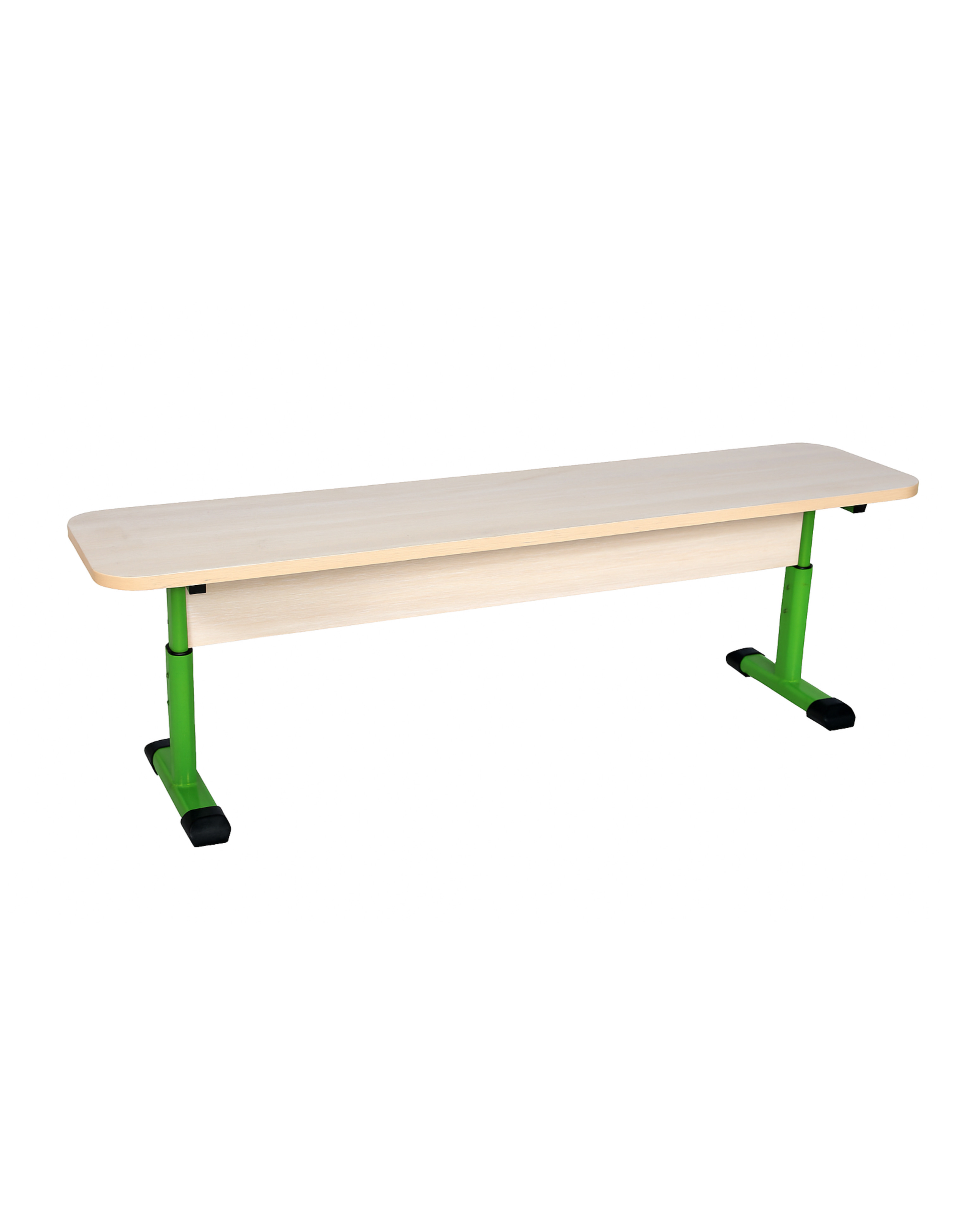 Лава без спинки 2-місна, на плоскоовальній трубі, ростові групи №4-6, ЛДСП - дуб молочний, АНШАР ГРУП (34256)